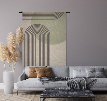 Wandkleeed Boho Abstract