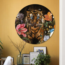 Afbeelding in Gallery-weergave laden, Wandcirkel Tiger Flowers
