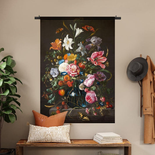 Wandkleed - Vaas met Bloemen