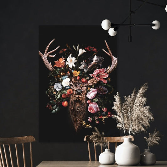 Schilderij Flower Deer