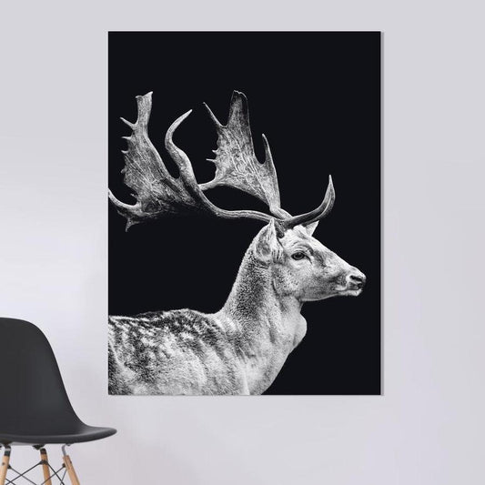 Schilderij-Dark Deer-PosterGuru