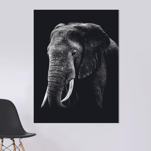 Schilderij-Dark Elephant No1-PosterGuru
