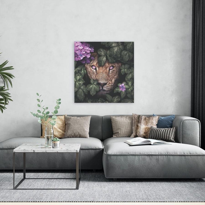 Schilderij-Pink Lioness-PosterGuru